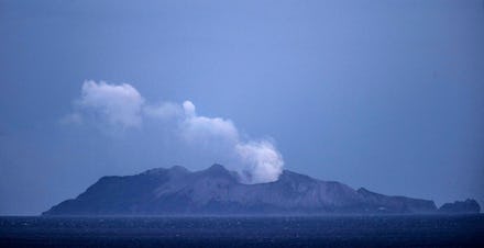The sudden eruption at White Island was short-lived but produced an ash plume that rose several kilo...