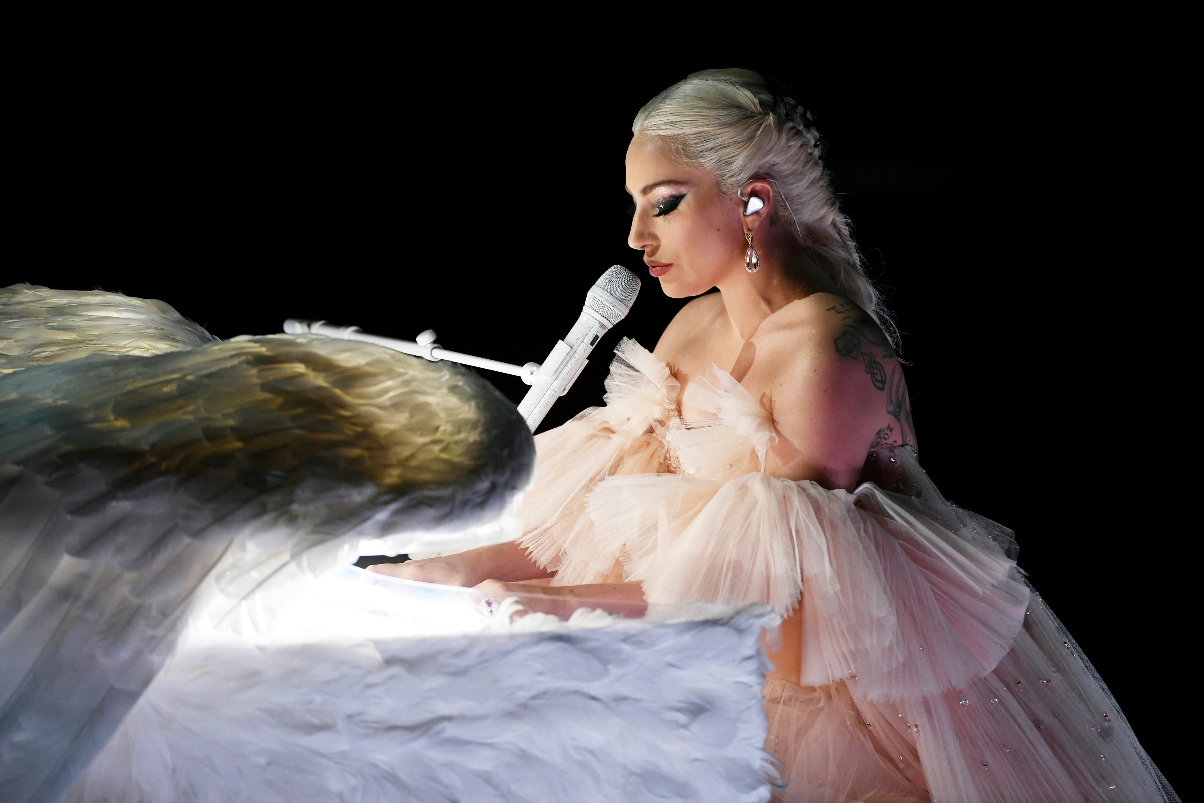 lady gaga grammys dress