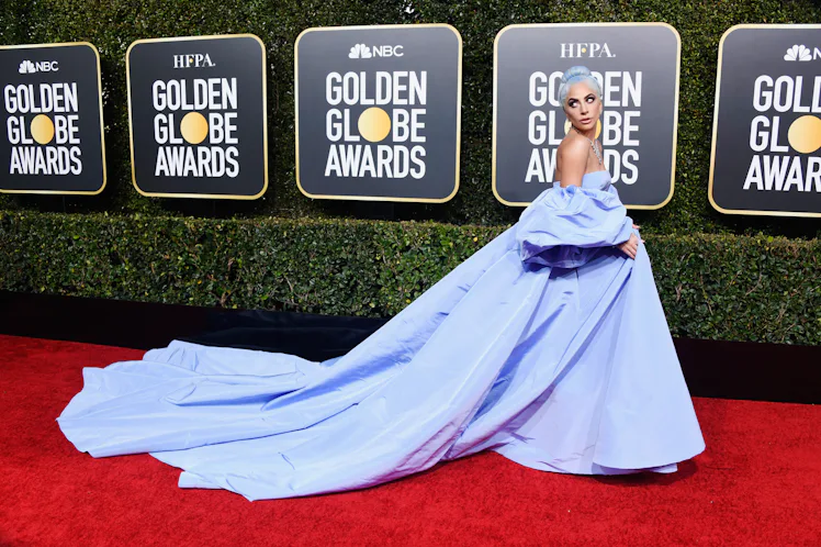 lady gaga metallic dress Lady Gaga