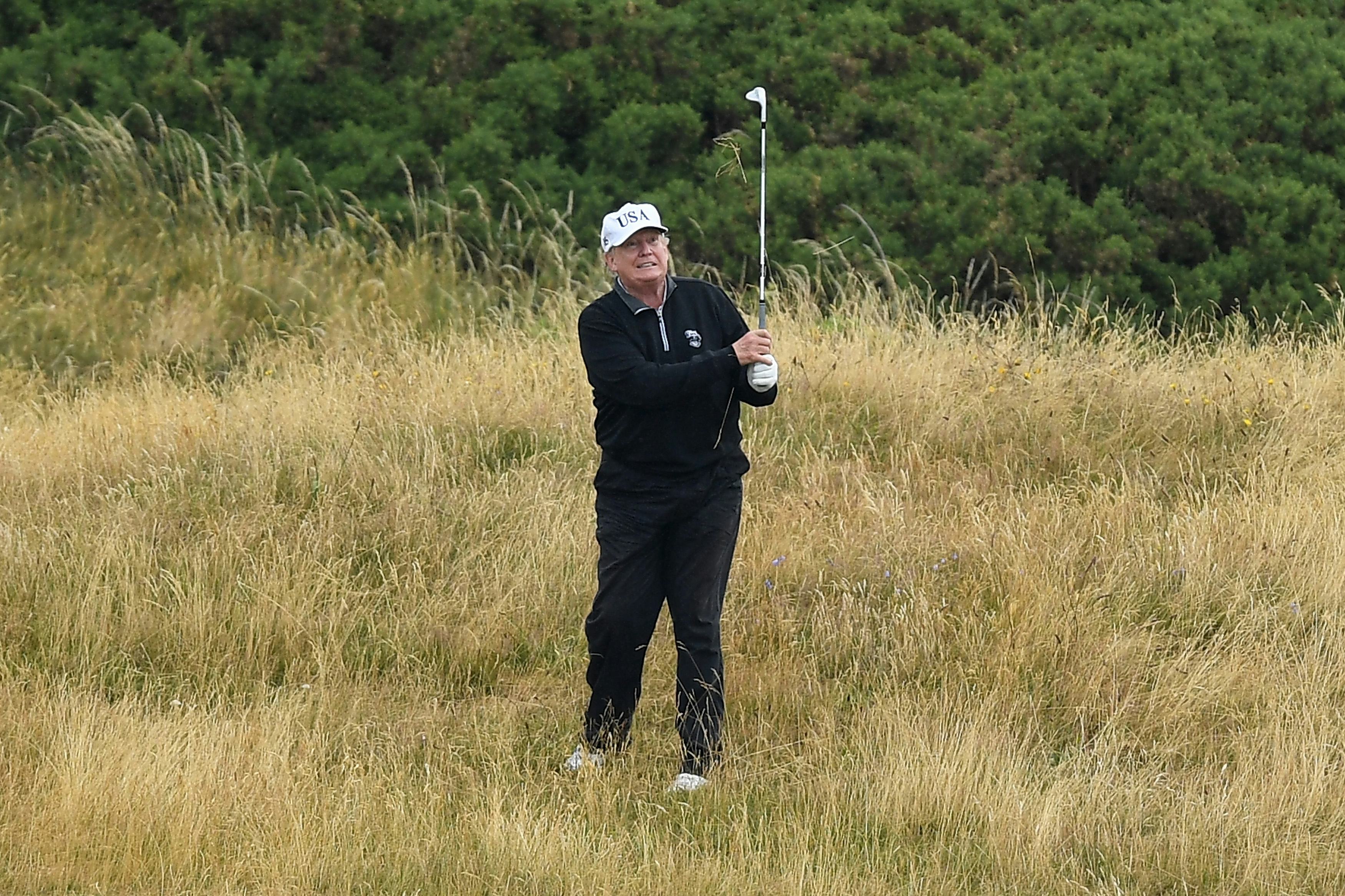 President Trump's Golf Scores Were Apparently Hacked To Make Him Look ...