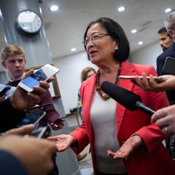 A Hawaii Senator Mazie Hirono giving press interview during South by Southwest (SXSW)