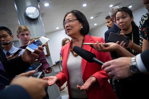 A Hawaii Senator Mazie Hirono giving press interview during South by Southwest (SXSW)