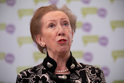 Margaret Beckett, a female MP in Parliament