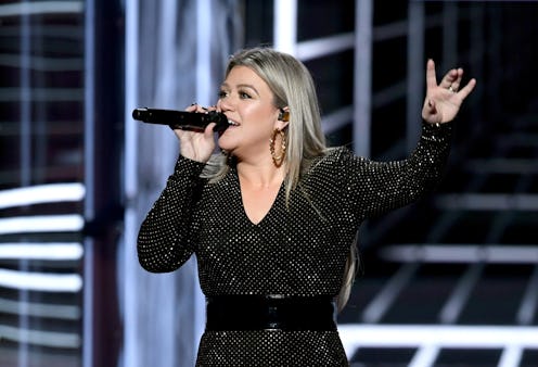 Kelly Clarkson performing at the 2019 BBMAs