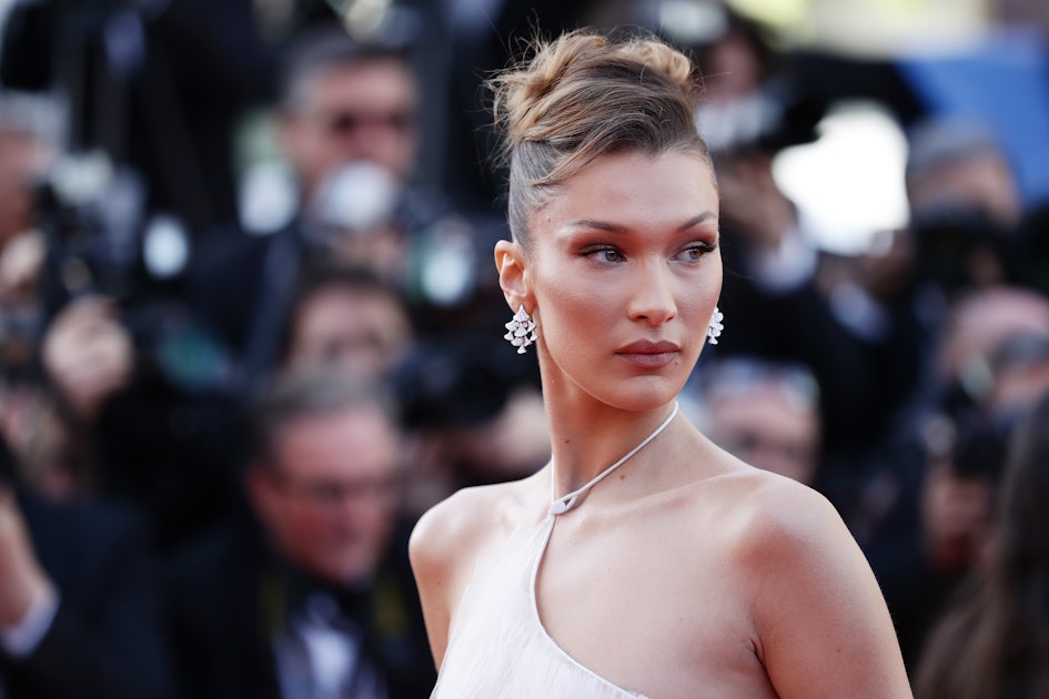 Bella Hadid in Dior Skirt and Top at Cannes 2019