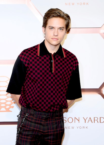 dylan sprouse hair blue