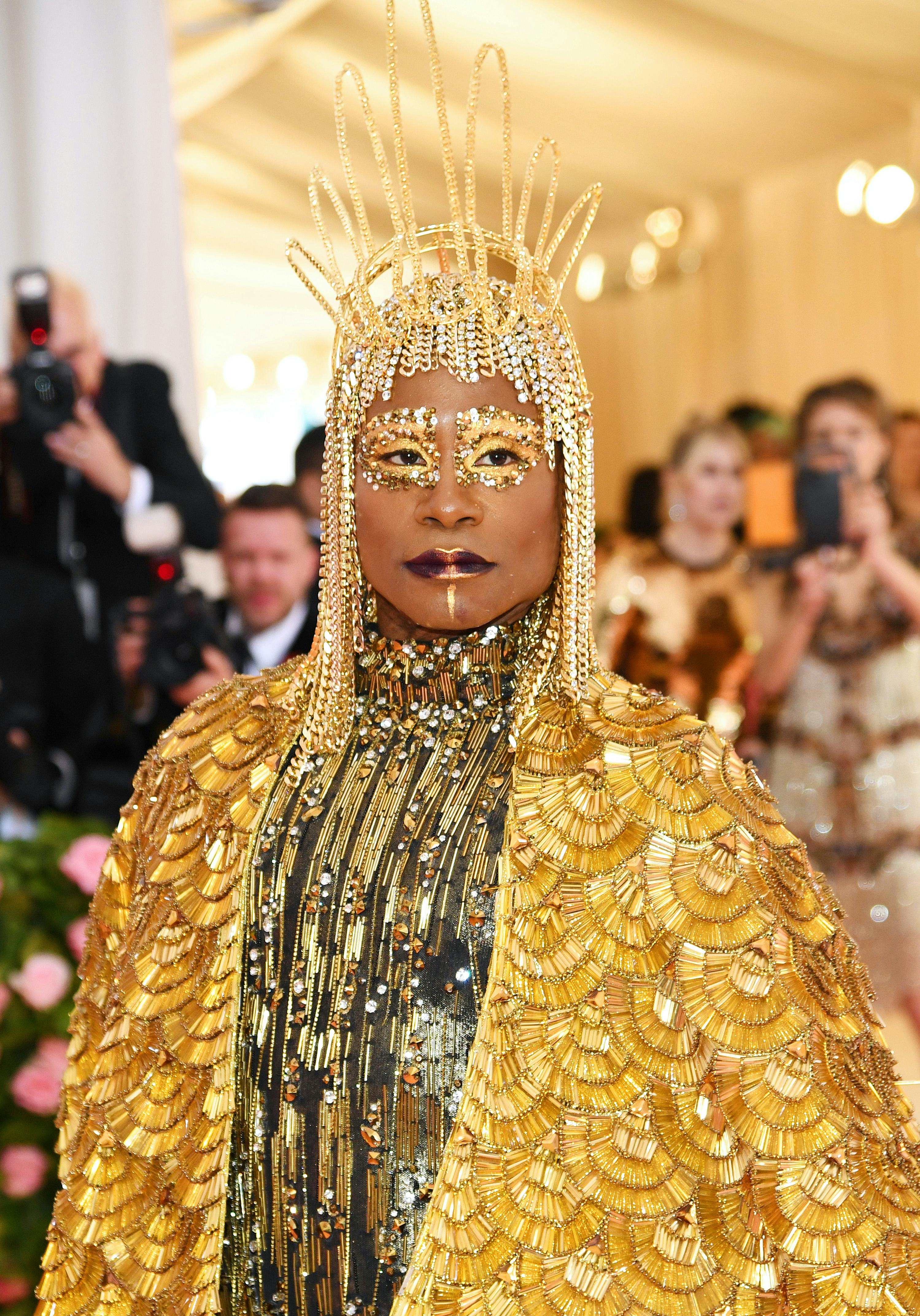 Billy Porter s 2019 Met Gala Outfit Was Dripping In Gold Studded With Sequins