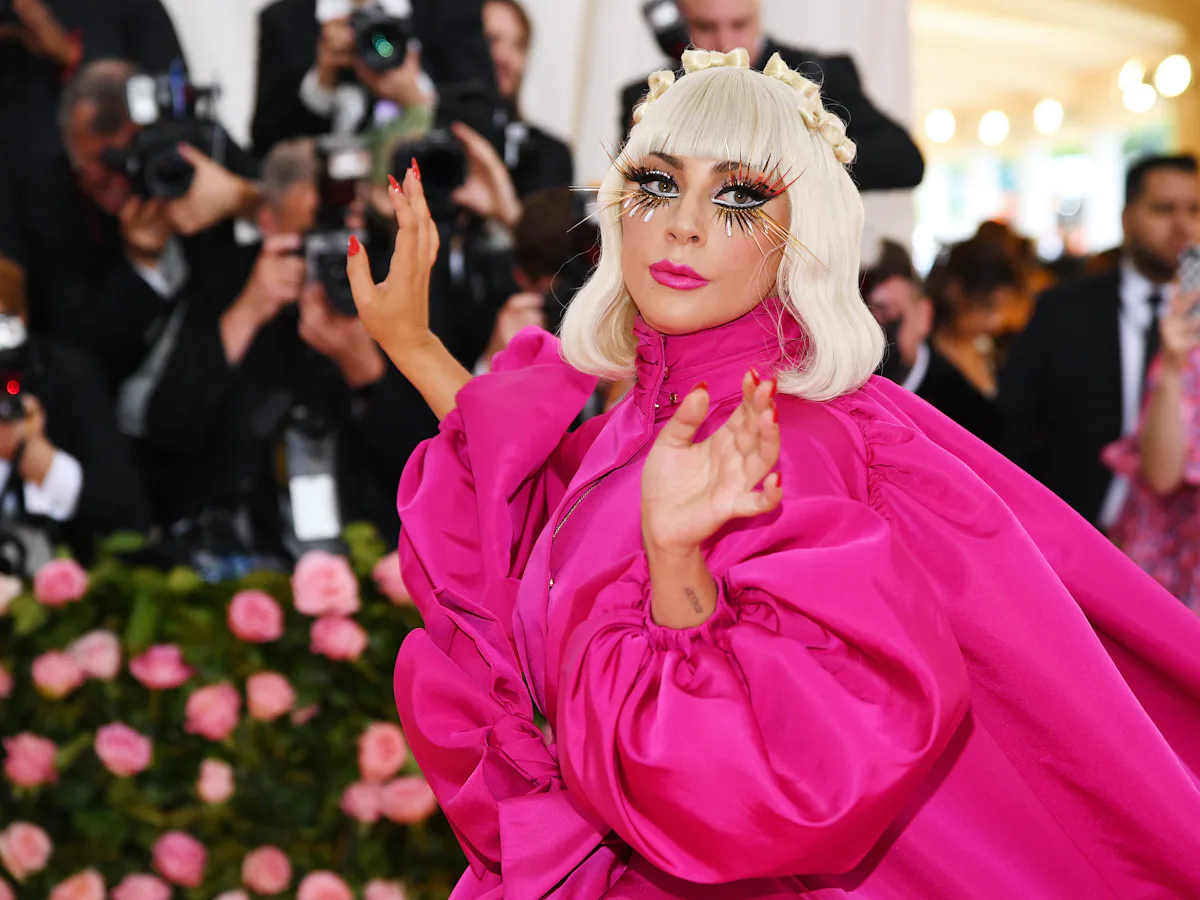 lady gaga met gala dress Lady Gaga's Met Gala 2015 Red-Carpet Dress