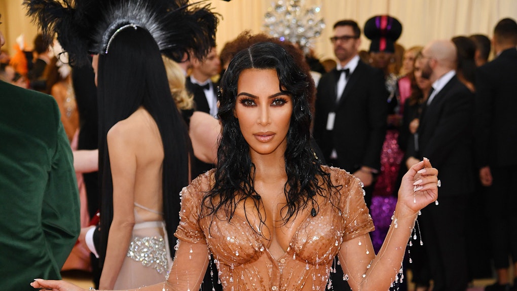 Kim Kardashians 2019 Met Gala Dress Literally Made It Look Like She