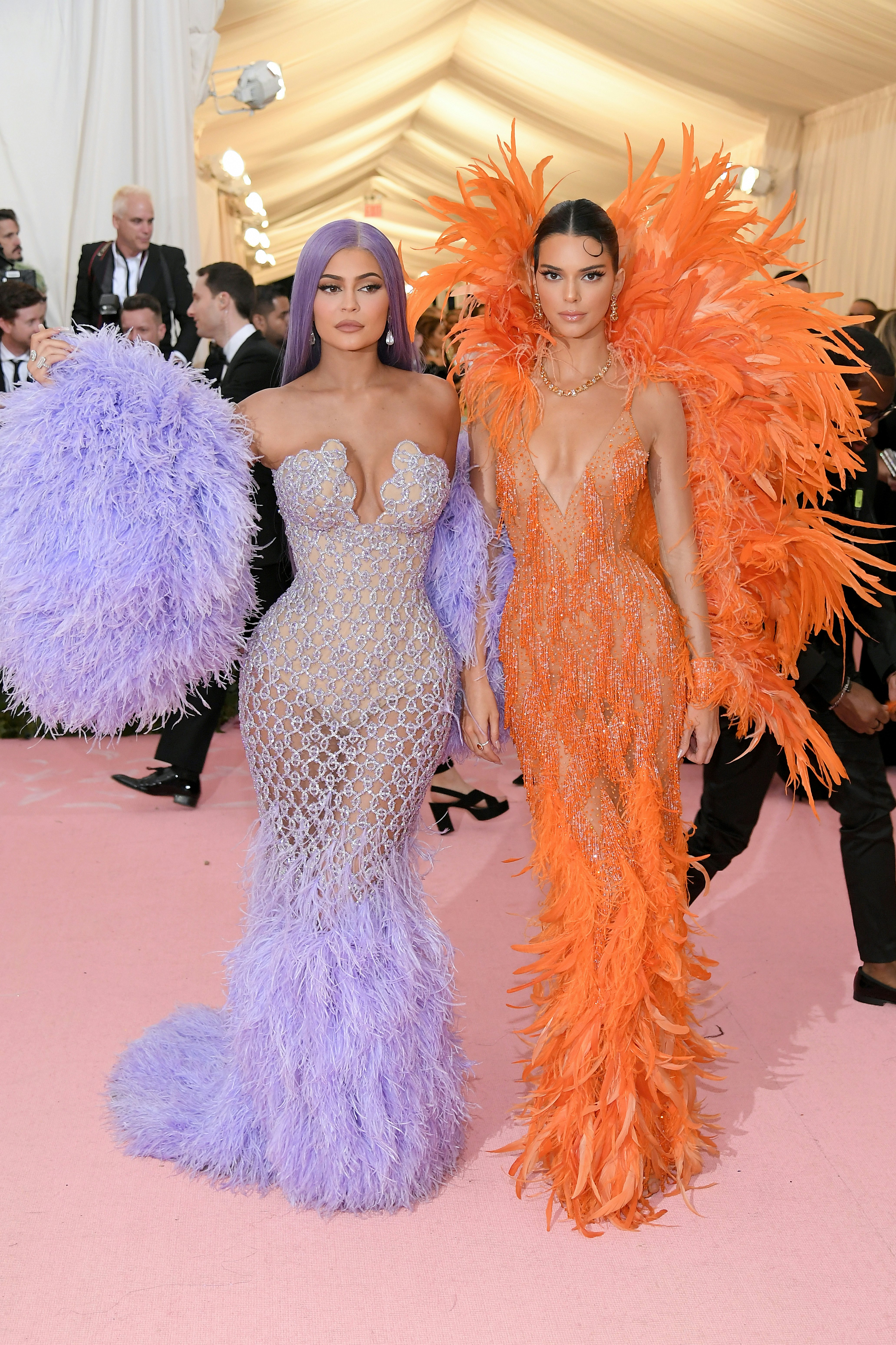Kendall Jenners 2019 Met Gala Outfit Was Highlighter Orange