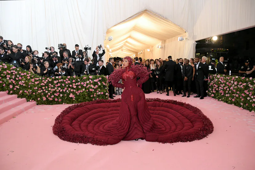 cardi b red dress met gala 2019 Cardi B Met Gala Dress 2019