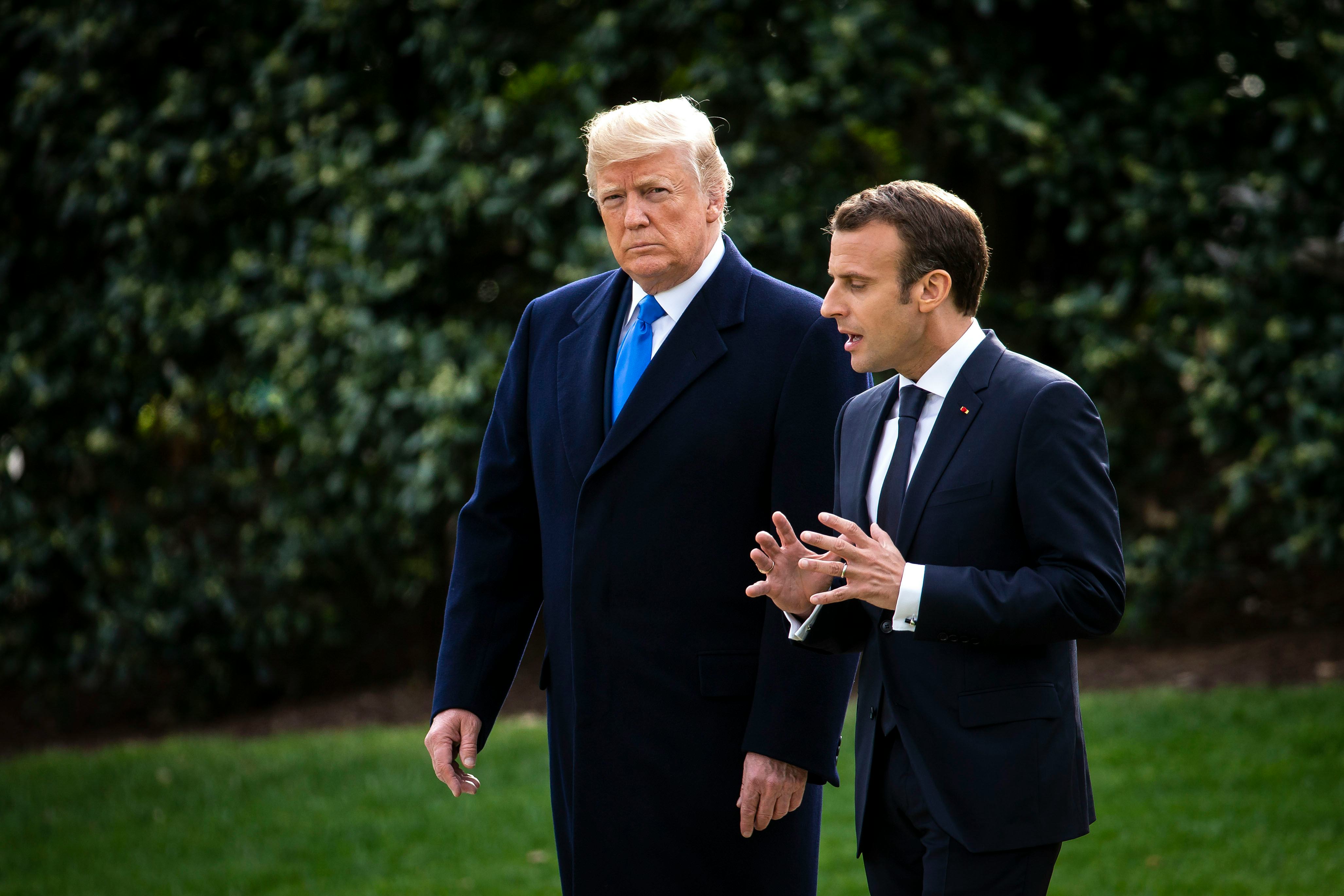 Donald Trump & Emmanuel Macron's Friendship Tree Has Reportedly Died ...