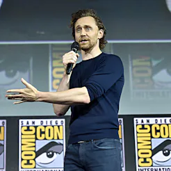 Tom Hiddleston at the 2019 Marvel Comic Con Panel