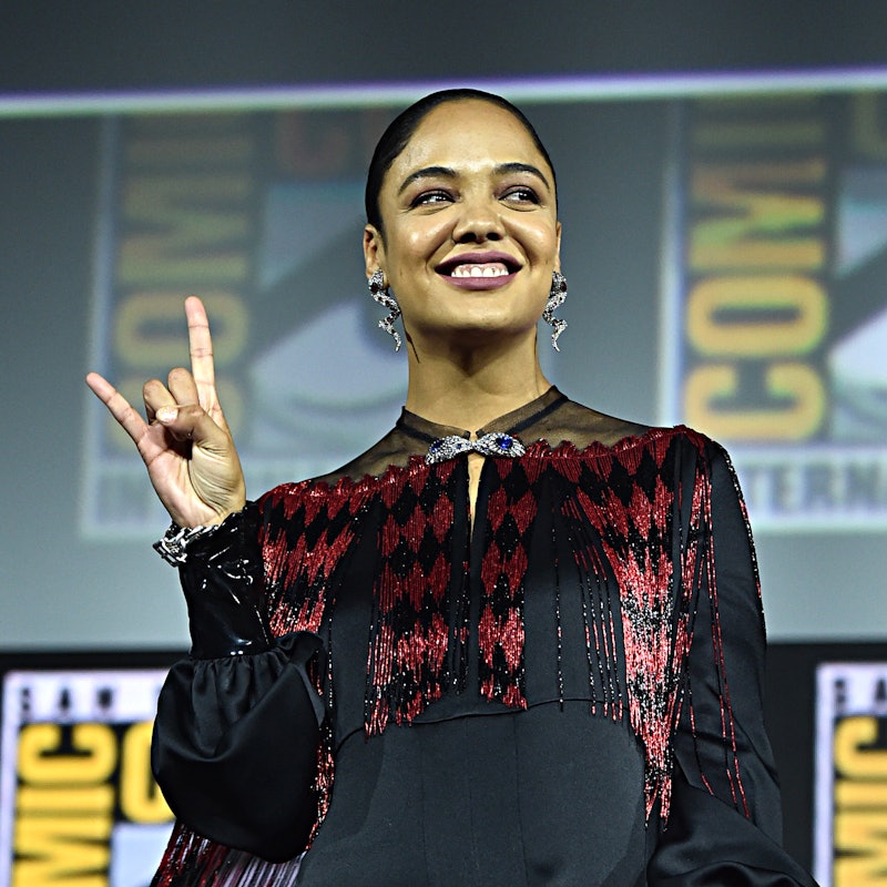 Tessa Thompson at the San Diego Comic-Con International 2019 Marvel Studios Panel