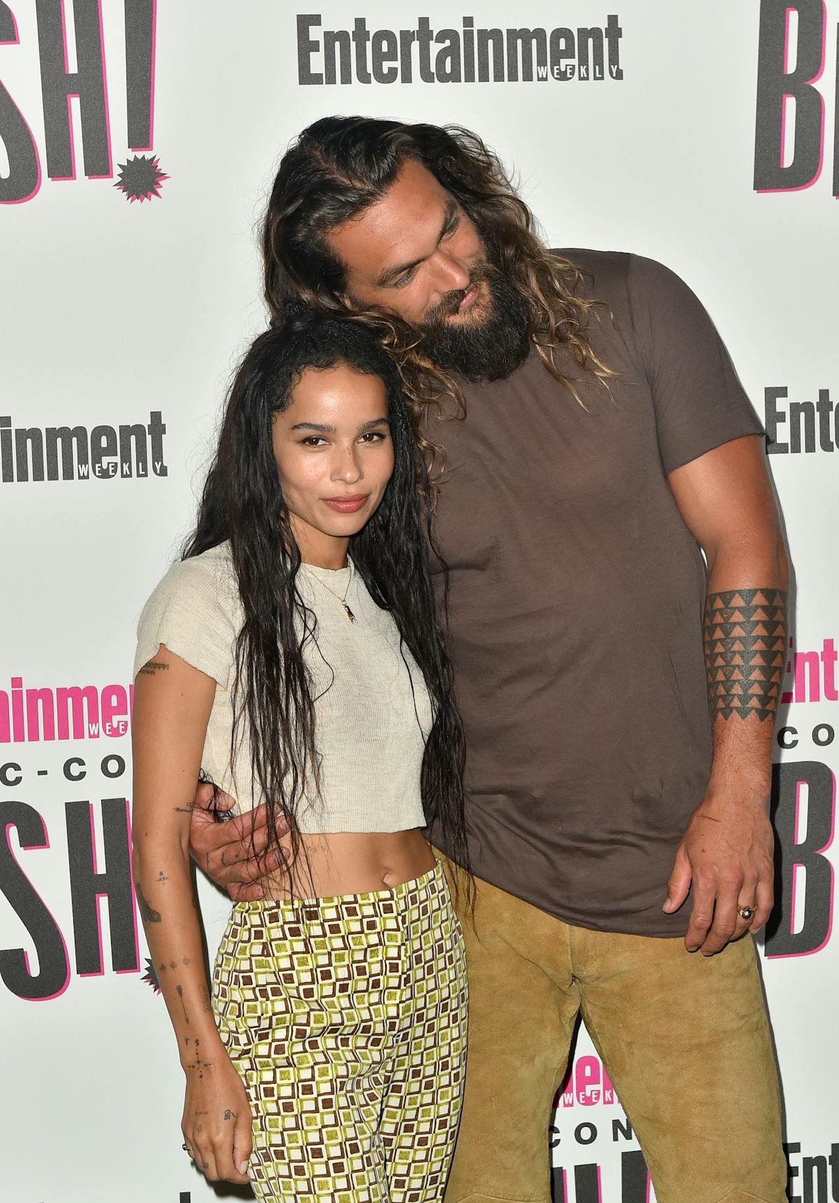 Jason Momoa S Comment On Zoe Kravitz S Photo Of Her Husband Is Peak Awkward Stepdad