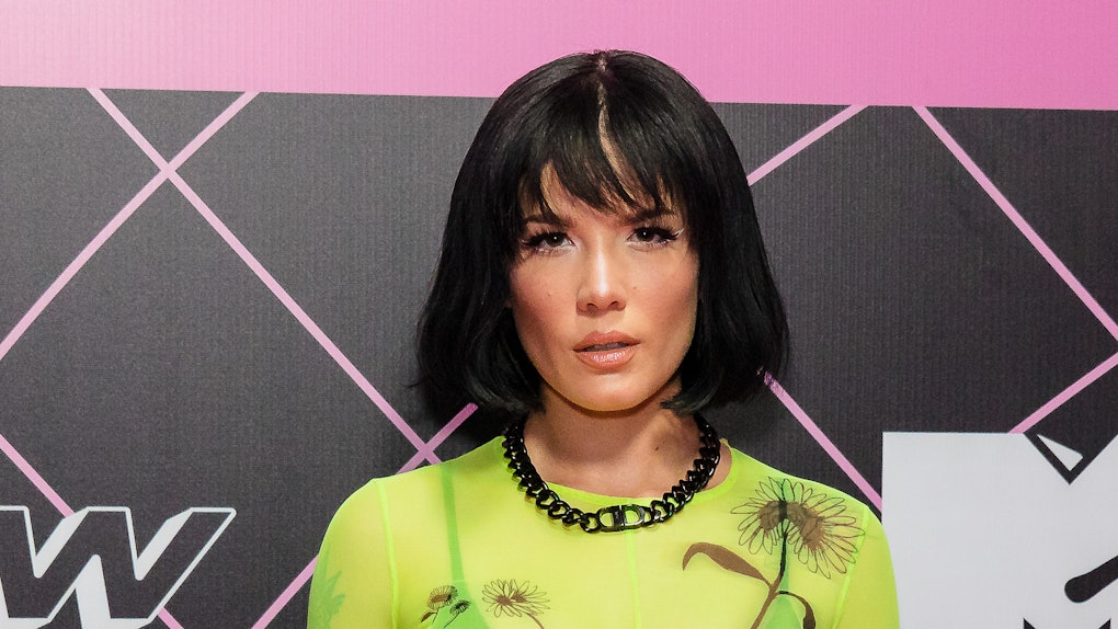 Halsey S Rainbow Bangs Are The Coolest Hairstyle On Instagram Rn