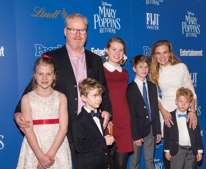 Jim Gaffigan and his family at the screening of Mary Poppins Returns