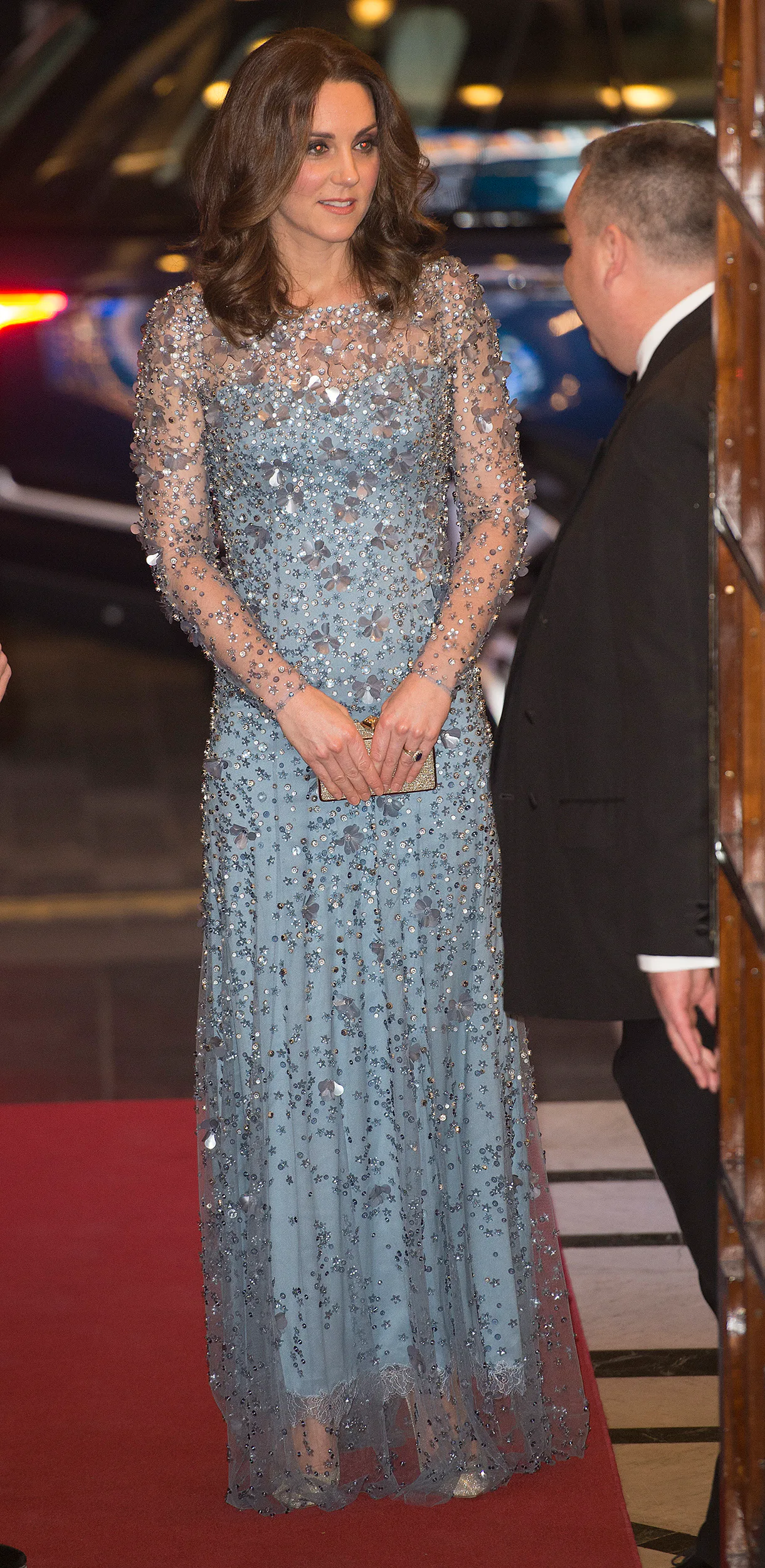 kate middleton pink gucci dress Kate Middleton Wore a Gorgeous Rose-Colored Gucci Gown to the 100 Women in Finance Galal