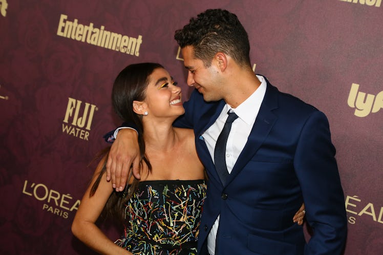 WEST HOLLYWOOD, CA - SEPTEMBER 15: Sarah Hyland (L) and Wells Adams arrive to the 2018 Entertainmen...