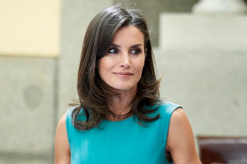 MADRID, SPAIN - JUNE 26: Queen Letizia of Spain meets1 with the members of the Boards of Trustees o...