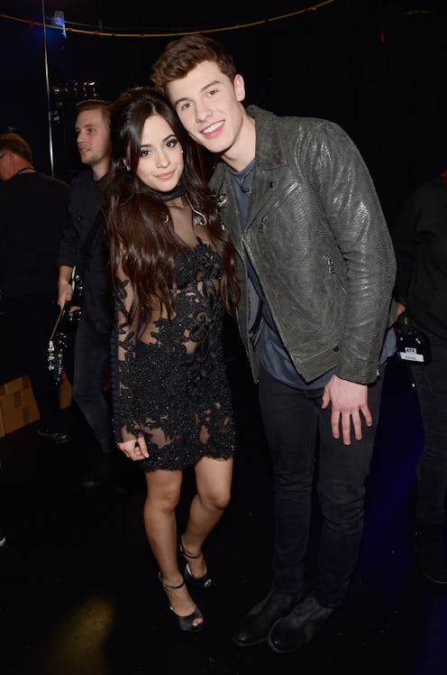 LOS ANGELES, CA - JANUARY 06:  Singer Camila Cabello and Shawn Mendes attend the People's Choice Awa...