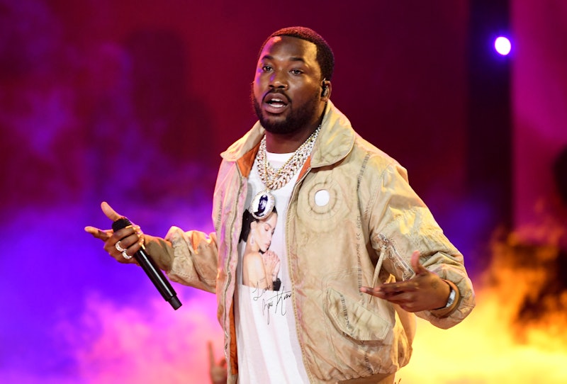 LOS ANGELES, CALIFORNIA - JUNE 23: Meek Mill performs onstage at the 2019 BET Awards on June 23, 201...