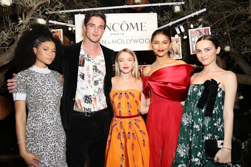 WEST HOLLYWOOD, CALIFORNIA - FEBRUARY 21: (L-R) Storm Reid, Jacob Elordi, Sydney Sweeney, Zendaya, a...