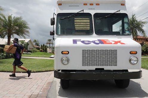 FORT LAUDERDALE, FLORIDA - AUGUST 07: A FedEx delivery truck is seen on August 07, 2019 in Fort Laud...
