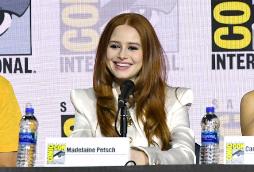 SAN DIEGO, CALIFORNIA - JULY 21: Madelaine Petsch speaks at the "Riverdale" Special Video Presentati...