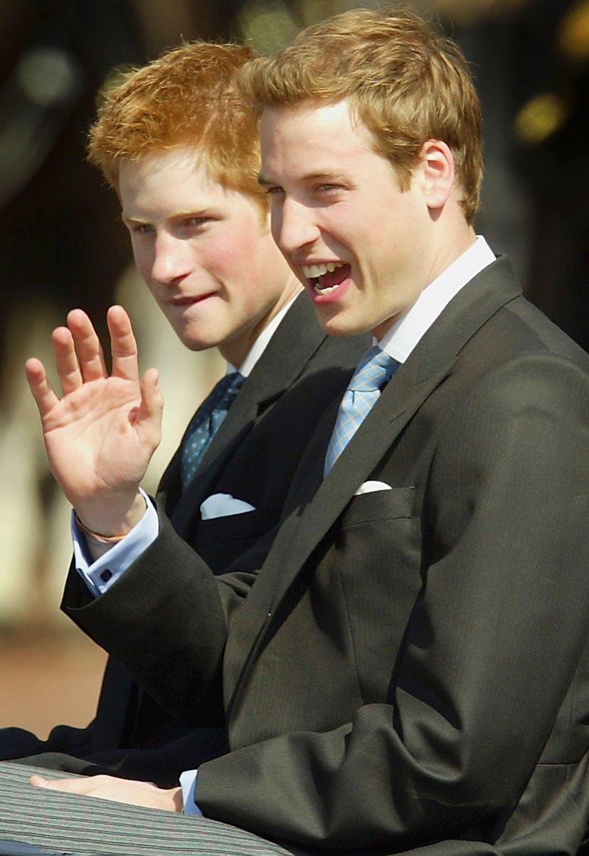 Prince Harry waved to adoring fans in 2003.
