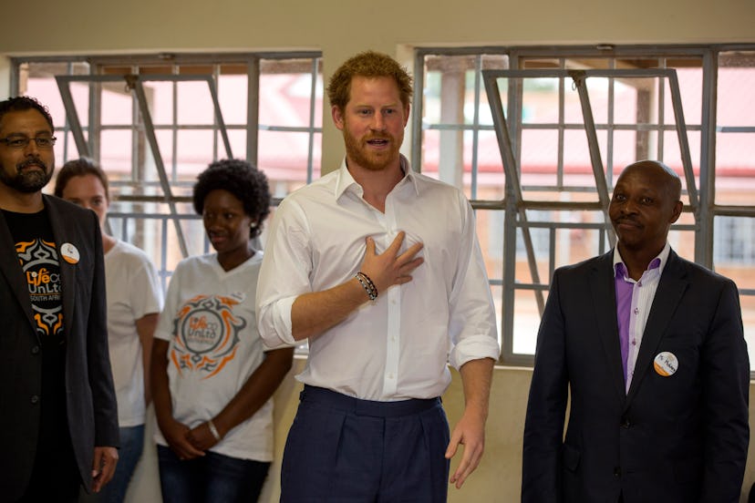 Prince Harry is not shy.