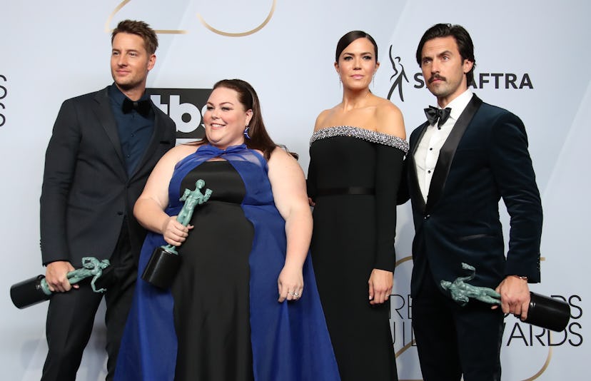 The cast of 'This is us' on the 2020 SAG Awards red carpet.