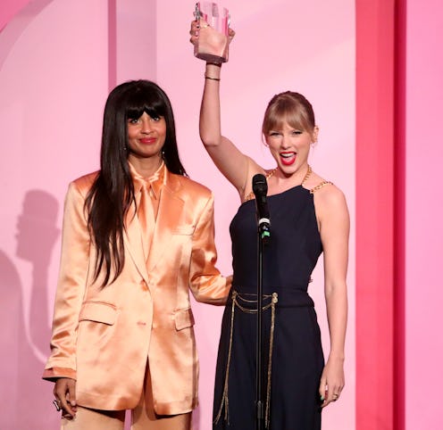 Jameela Jamil and Taylor Swift at Billboard Women in Music event