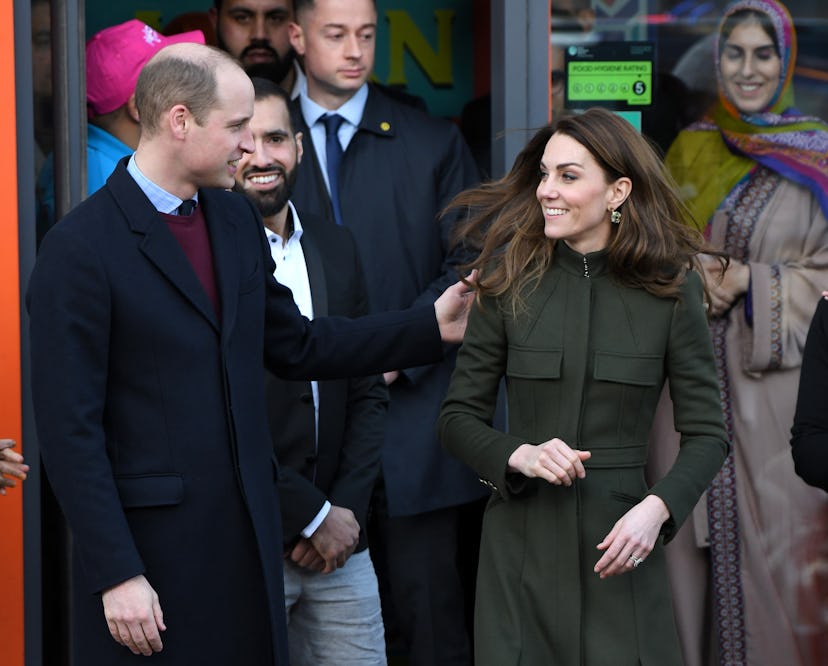 Kate Middleton wears an Alexander McQueen coat