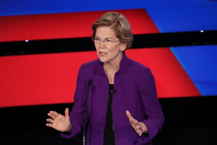 Sen. Elizabeth Warren's response to whether a woman can beat President Donald Trump was a powerful r...