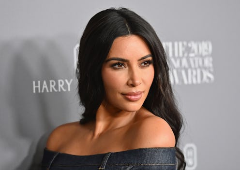 Kim Kardashian debuted blonde hair in the latest KKW Beauty campaign