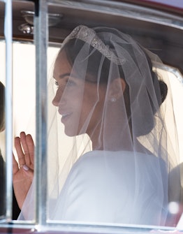 Meghan Markle debuted a royal-approved pink manicure on her wedding day