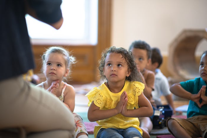kids in a day care classroom