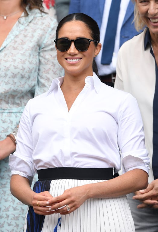 Meghan Markle's sunglasses were seen at Wimbledon. 