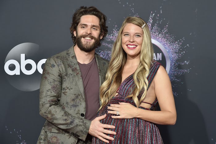 Thomas Rhett and wife, Lauren Akin, are due with their third child just one week after the 2020 Gram...