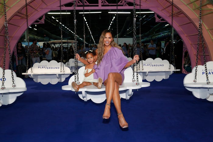 Chrissy Teigen and daughter luna
