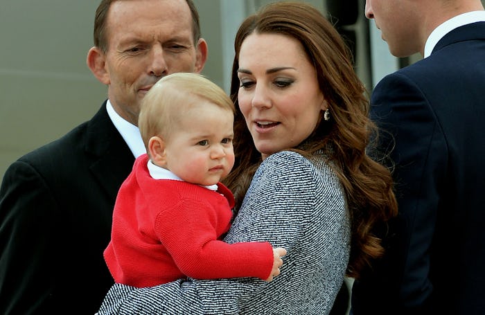 Kate Middleton holding baby Prince George