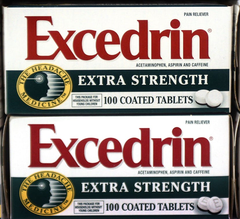 Pharmaceutical company has temporarily halted production on Excedrin Extra Strength and Excedrin Mig...