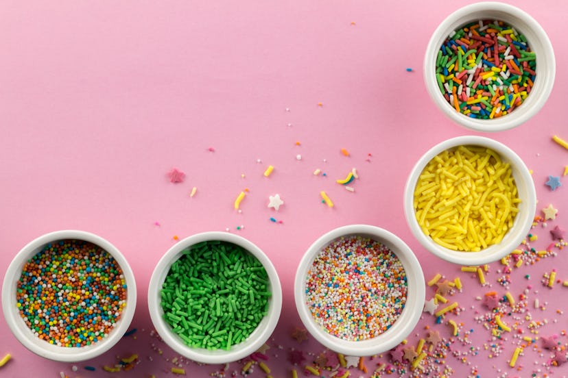 Colorful sprinkles in your team's color help make any dessert a Super Bowl dessert.