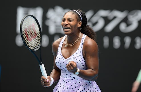 Serena Williams' nails at the Australian Open are the most playful celebrity take on a french manicu...