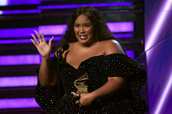 Lizzo was all about rocking out to Aerosmith's Grammy performance.