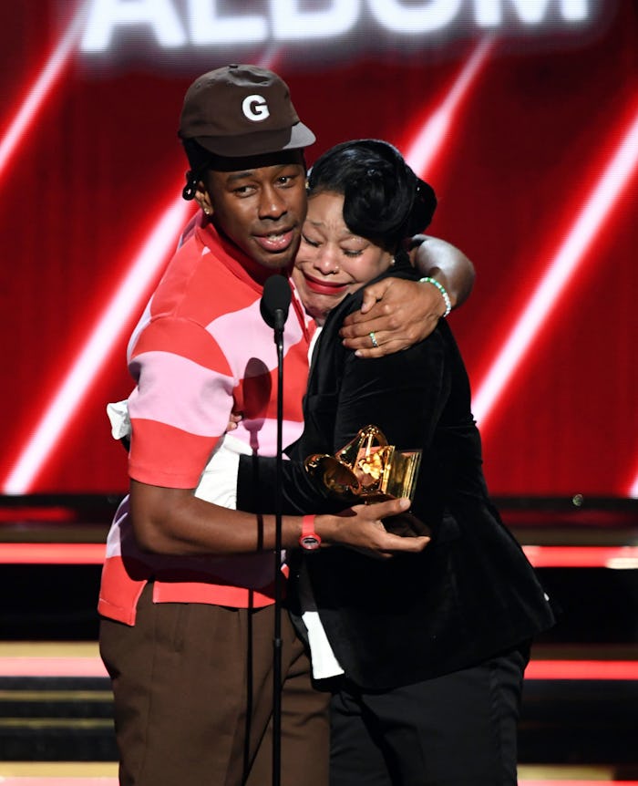 Tyler the Creator went on stage with his mom at the Grammys