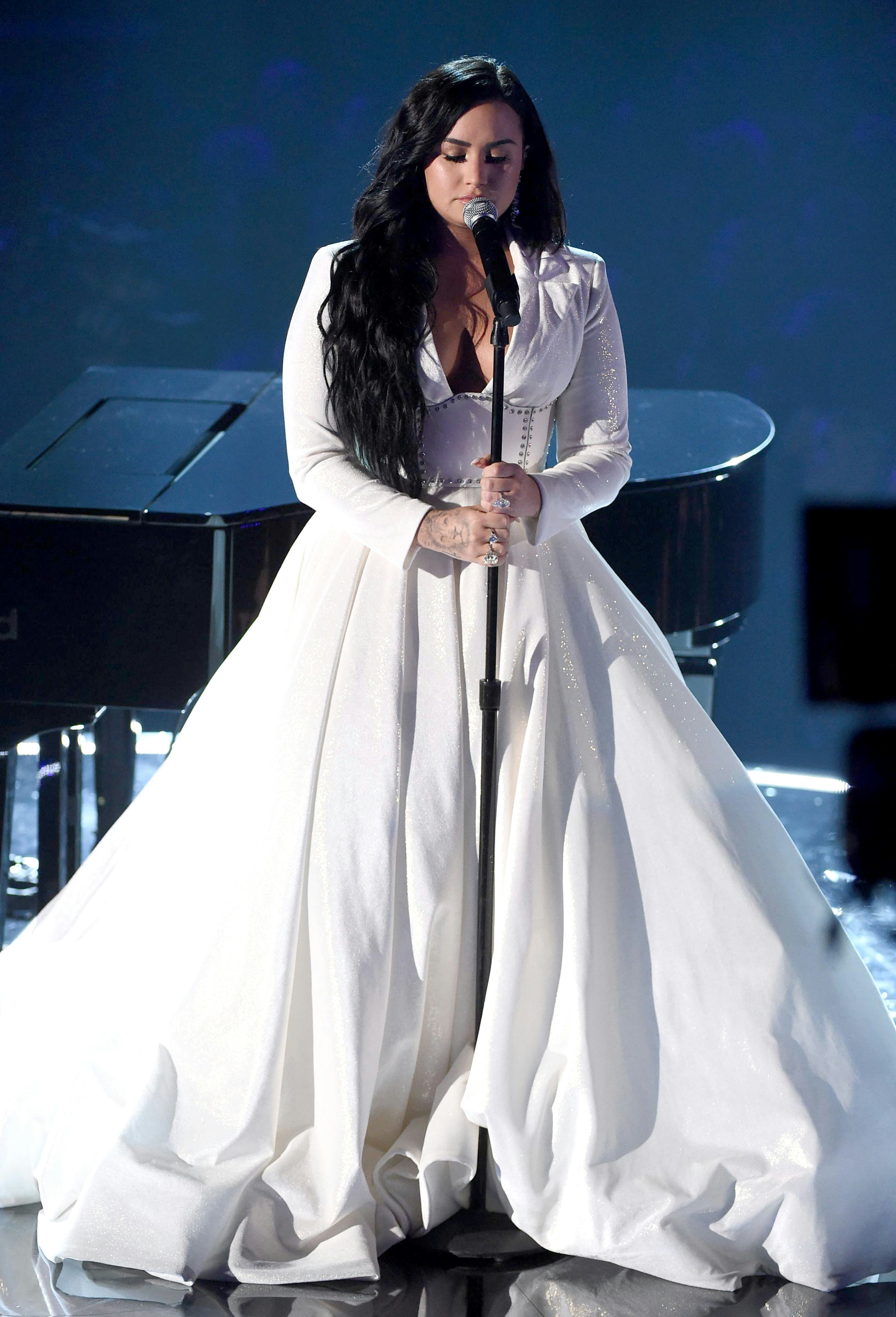 Demi Lovato's 2020 Grammys Dress Shined As Bright As Her Emotional ...