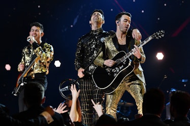 The Jonas Brothers perform at the 2020 Grammys.