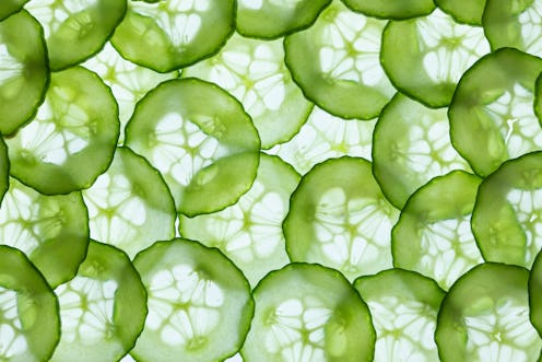 A pattern of cucumbers. Veganism may be good for brain health, but researchers haven't got enough ev...